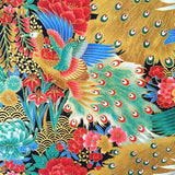 Peacock fabric (teal)