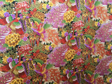 Peacock fabric (purple)