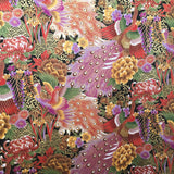 Peacock fabric (purple)