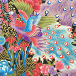 Peacock fabric (blue)