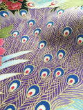 Peacock fabric (blue)