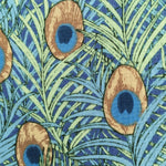Peacock feather fabric (blue/green)