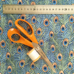 Peacock feather fabric (blue/green)