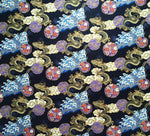 Dragons fabric (black)