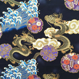 Dragons fabric (black)