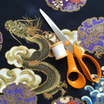 Dragons fabric (black)