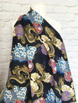Dragons fabric (black)