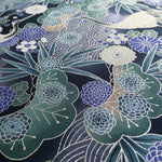 Japanese Cranes fabric (grey)
