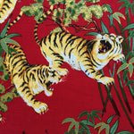 Tiger fabric, (red)