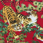 Tiger fabric, (red)