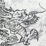 Dragons fabric (grey/white)