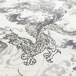 Dragons fabric (grey/white)