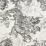 Dragons fabric (grey/white)