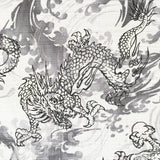 Dragons fabric (grey/white)