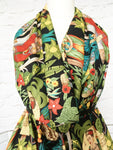 Frida's Garden fabric (black)