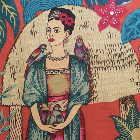 Frida's Garden fabric (terracotta)