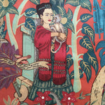 Frida's Garden fabric (terracotta)