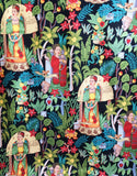 Frida's Garden fabric (black)