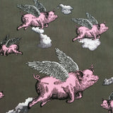 Flying Pigs fabric