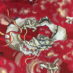 Dragons fabric (small print) (red)