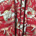Dragons fabric (small print) (red)