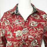 Dragons fabric (small print) (red)
