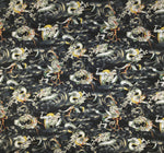 Dragons fabric (small print) (black)