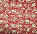 Dragons fabric (small print) (red)