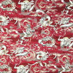 Dragons fabric (small print) (red)