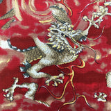 Dragons fabric (small print) (red)