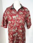 Dragons fabric (small print) (red)