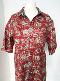 Dragons fabric (small print) (red)