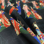 Geisha fabric (black)