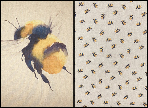 Bee fabric panel