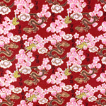 Tigers and Dragons fabric (red)