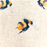 Bee linen-look canvas