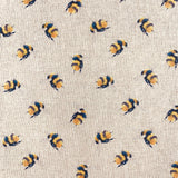 Bee linen-look canvas
