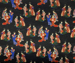 Geisha fabric (black)