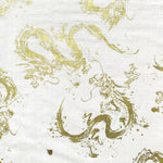 Dragons fabric (ivory/gold)