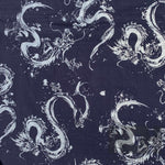 Dragons fabric (blue/silver)