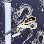 Dragons fabric (blue/silver)