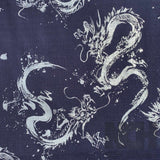 Dragons fabric (blue/silver)