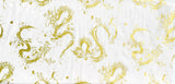 Dragons fabric (ivory/gold)