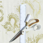 Dragons fabric (ivory/gold)