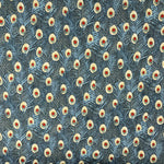 Peacock feather fabric (grey/red)