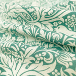 Morris Brer Rabbit fabric, Art Nouveau teal or navy bird print craft cotton, Morris & Co