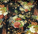 Japanese floral fabric (blue or brown)
