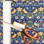 Morris Strawberry Thief (Mini) fabric (navy)