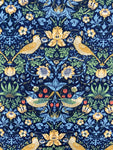 Morris Strawberry Thief (Mini) fabric (navy)