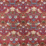 Morris Strawberry Thief (Mini) fabric (red)
